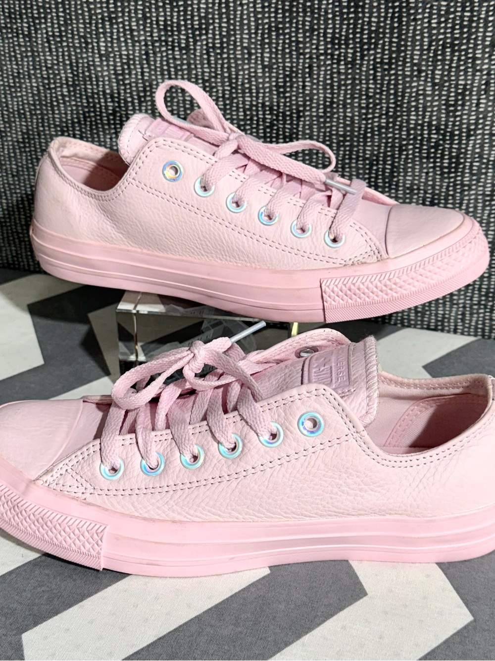 Converse Pink Foam Leather Sneakers